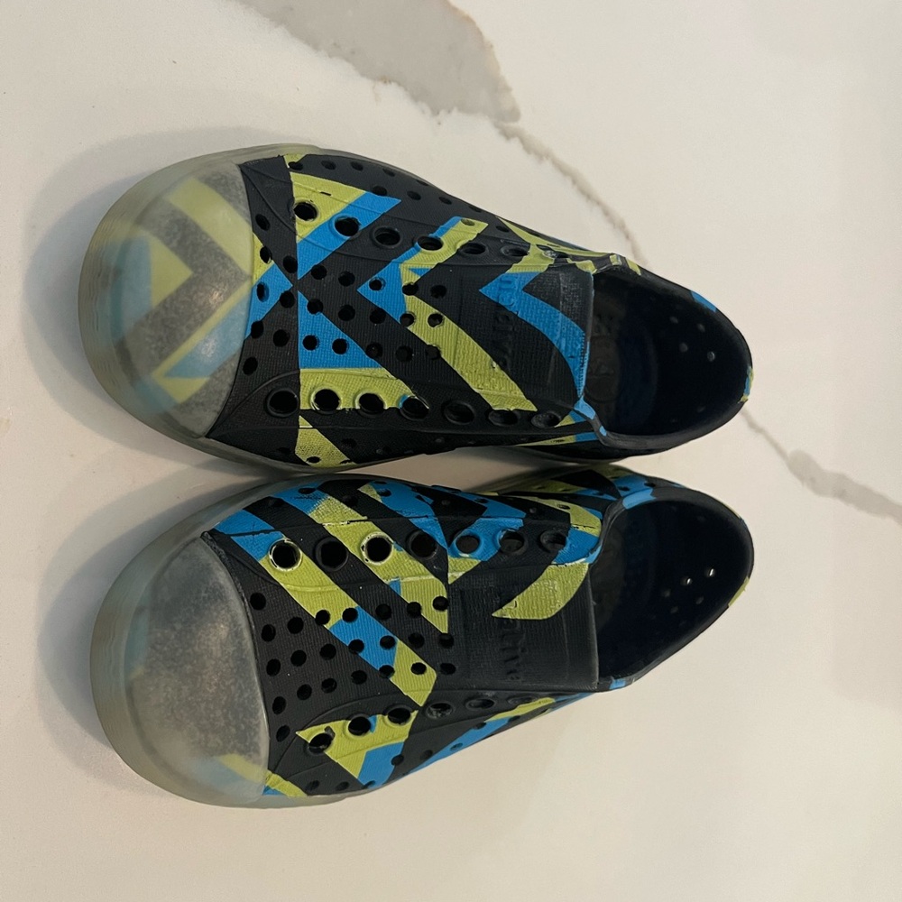 Native shoes glow in the dark